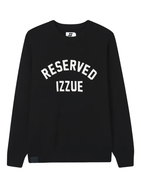 izzue logo-print sweater