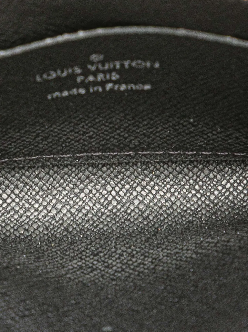 Pre-owned Louis Vuitton 2019 Monogram Eclipse Zippy Purse Coin Pouch In Black