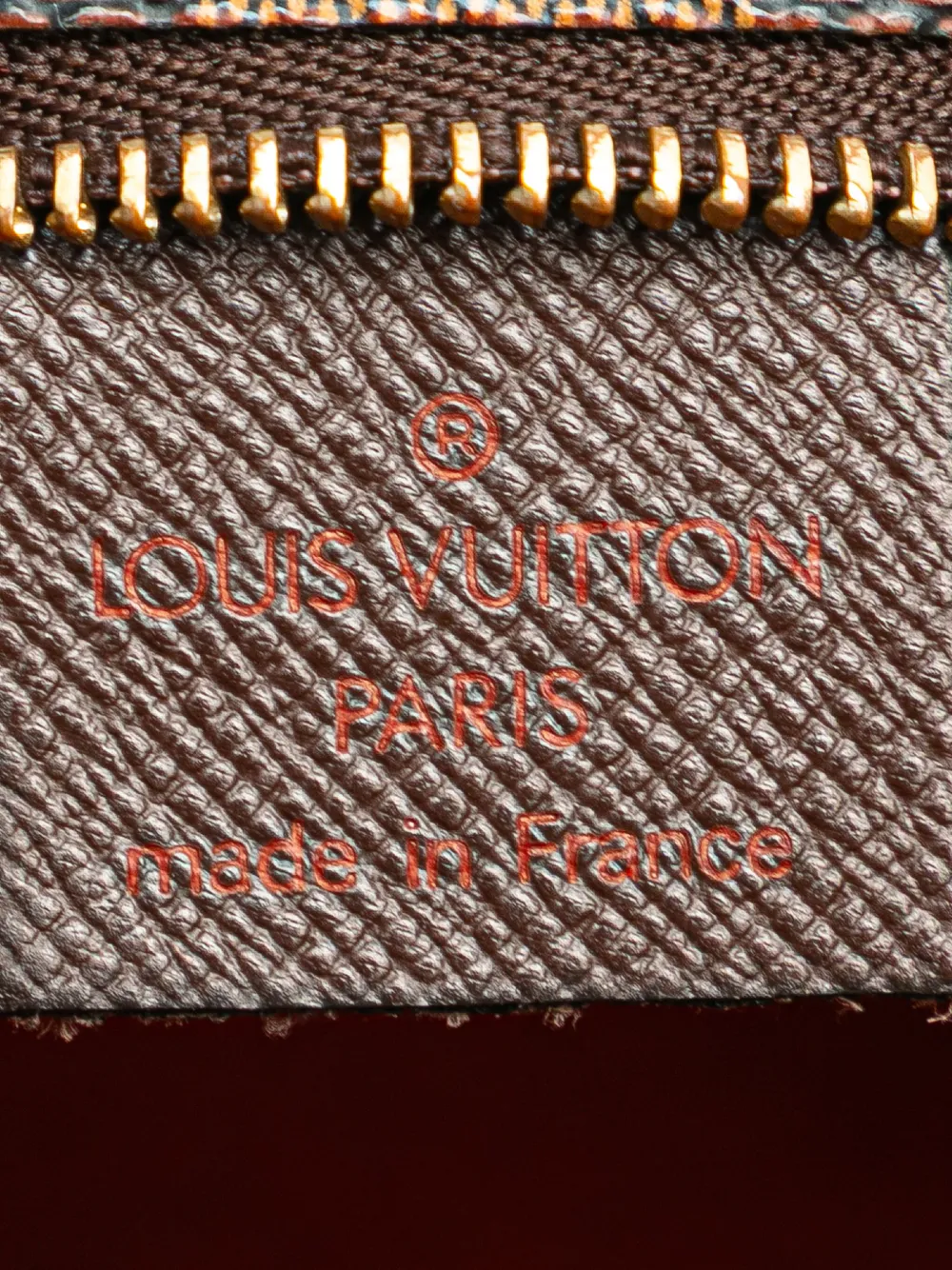 Pre-owned Louis Vuitton 2003 Damier Ebene Trousse Pochette Handbag In Brown