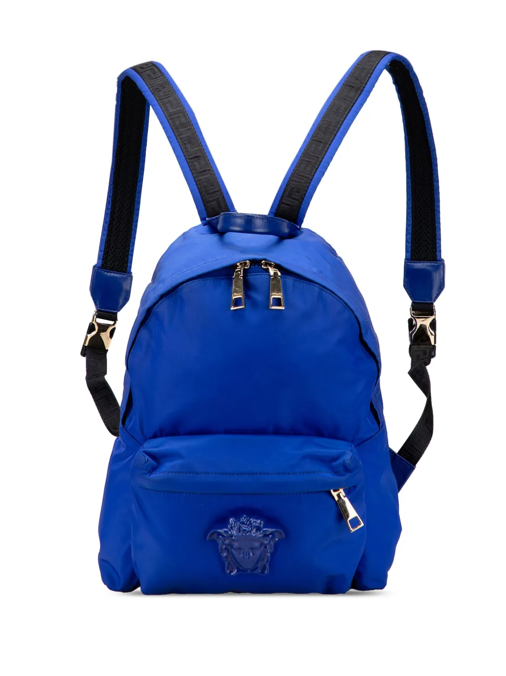 Versace Pre-Owned 2000-2025 メドゥーサ ナイロン バックパック - ブルー Versace Pre-Owned 2000-2025 メドゥーサ ナイロン バックパック - ブルー