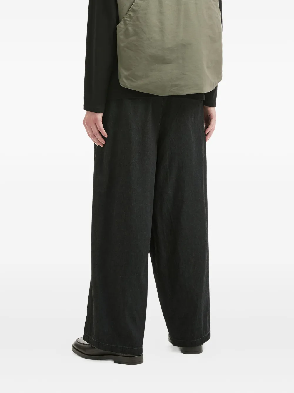 Needles Panelled Drawstring Trousers In Black