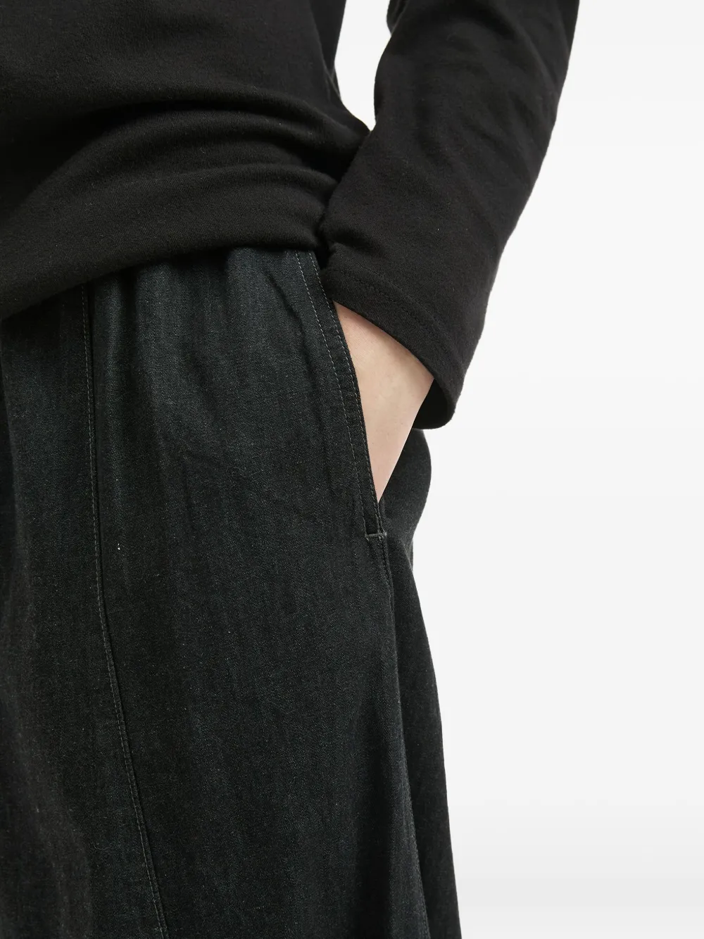 Needles Panelled Drawstring Trousers In Black