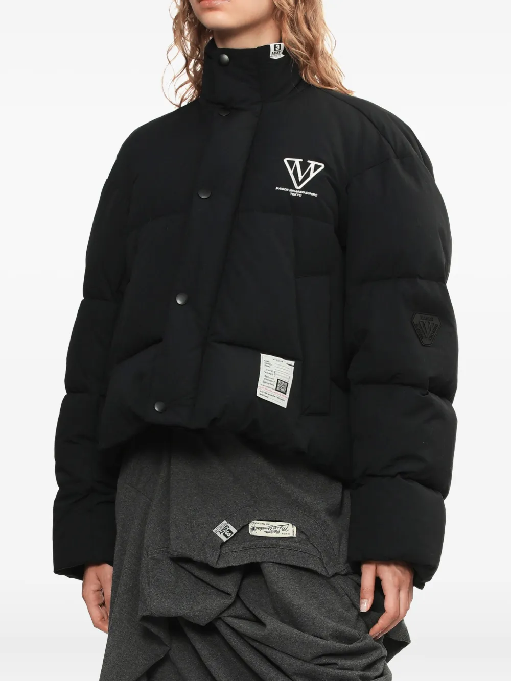 Miharayasuhiro Logo-detail Puffer Jacket In Black