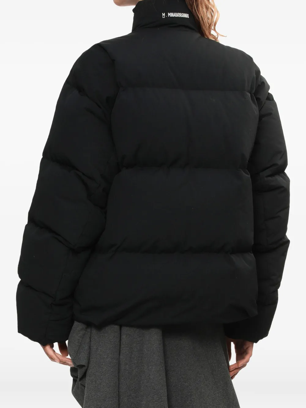Miharayasuhiro Logo-detail Puffer Jacket In Black