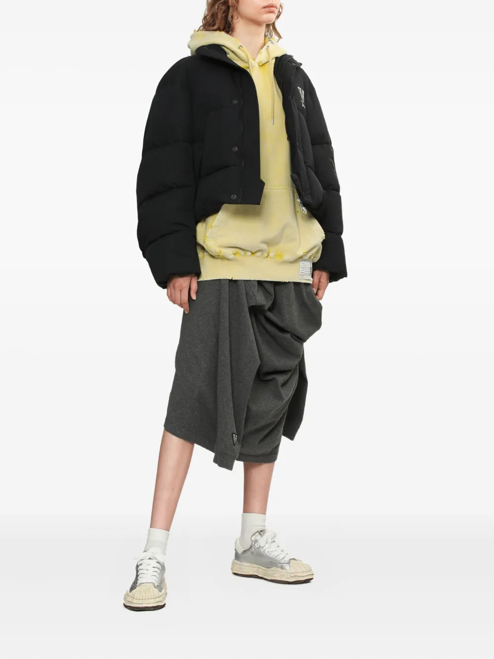 Miharayasuhiro Logo-detail Puffer Jacket In Black