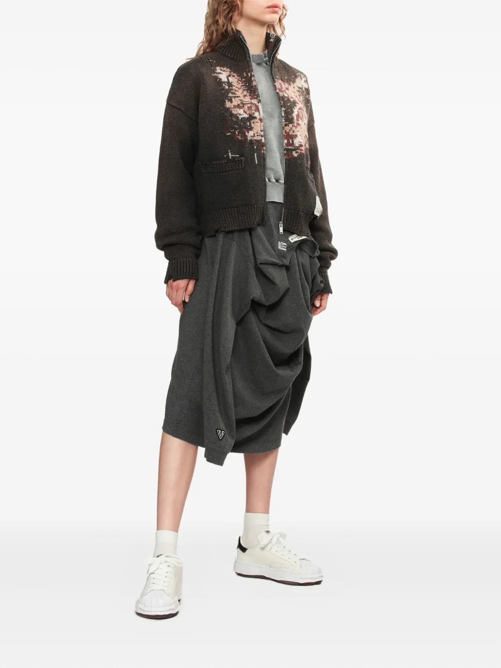 Maison MIHARA YASUHIRO distressed logo sweatshirt | Sweaters | Image 2