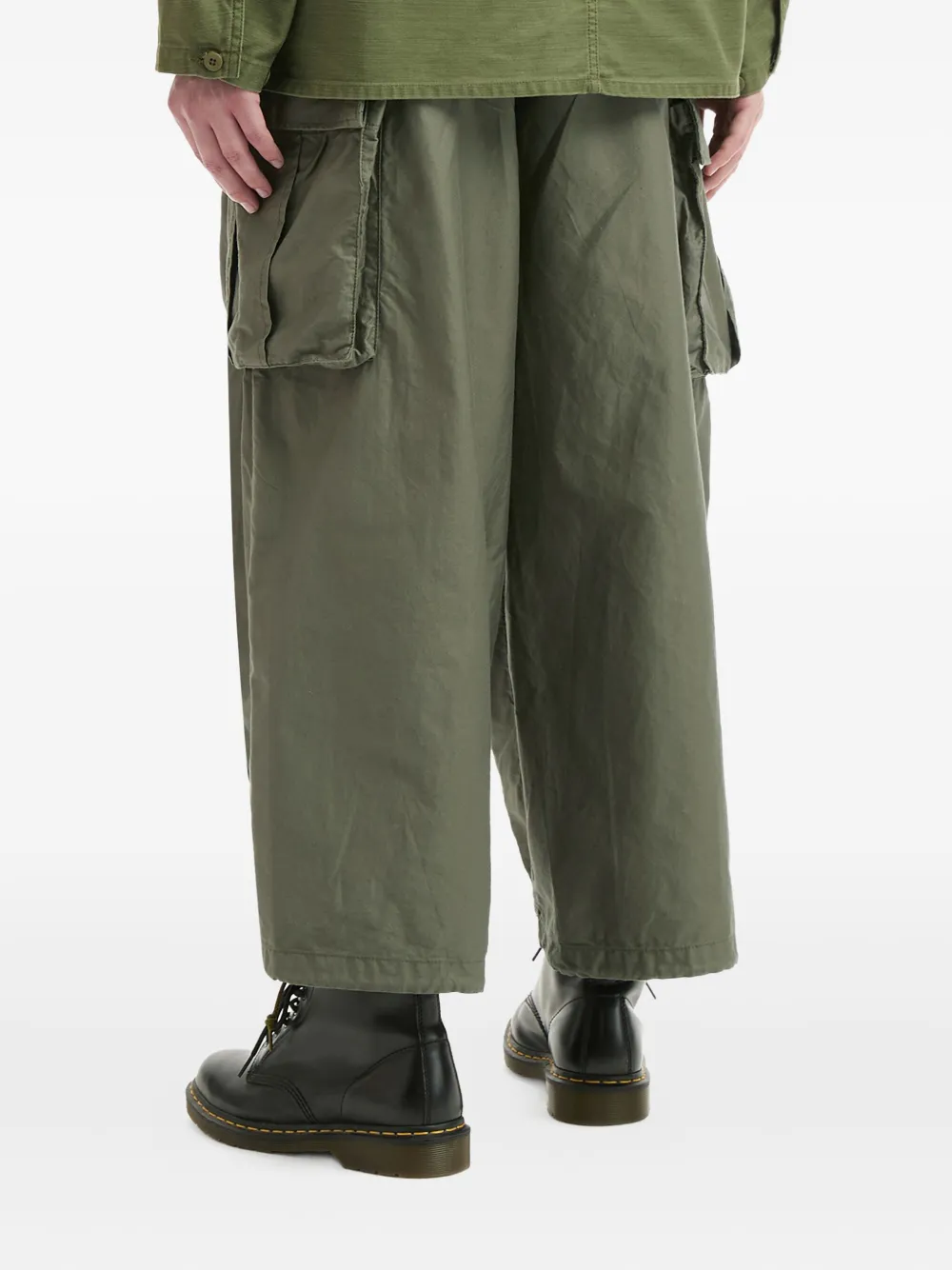 Needles Broek met cargo zak Groen