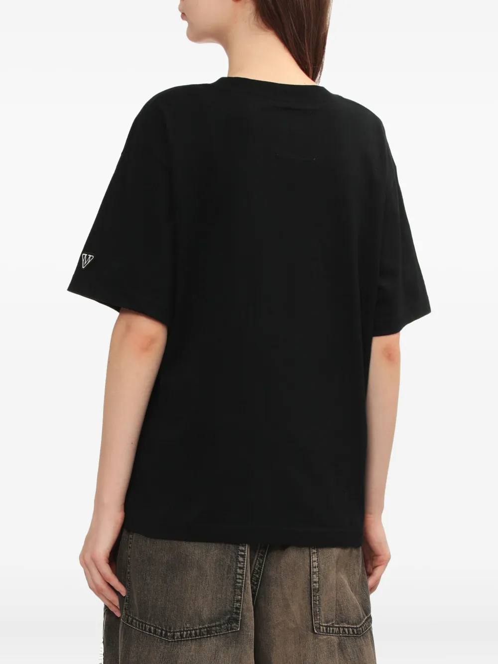 Maison MIHARA YASUHIRO T-shirt met kattenprint Zwart