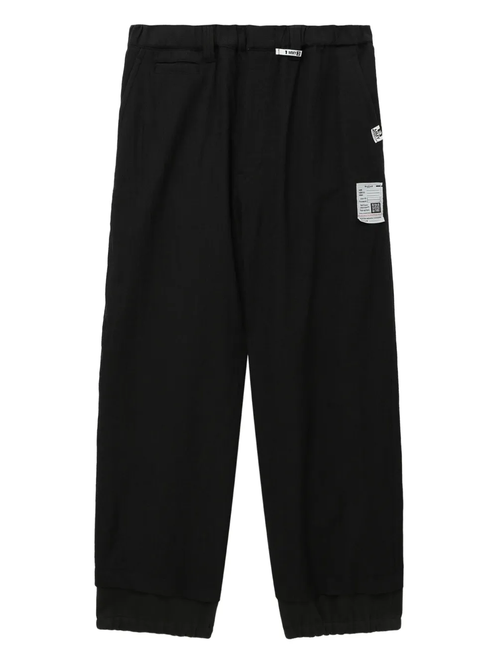Maison MIHARA YASUHIRO wool wide-leg trousers | Black | Image 1