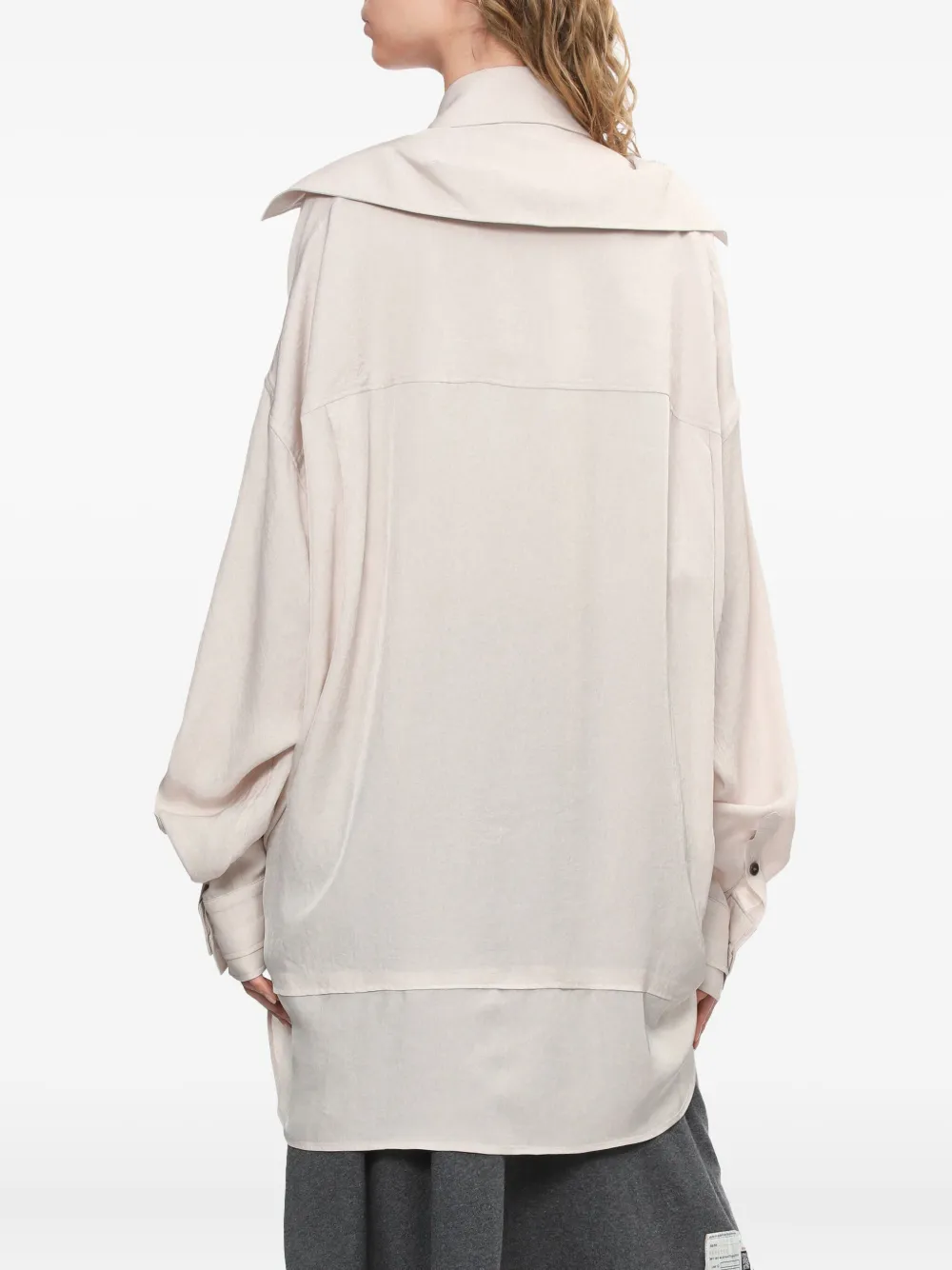 Miharayasuhiro Layered-collars Shirt In Neutral