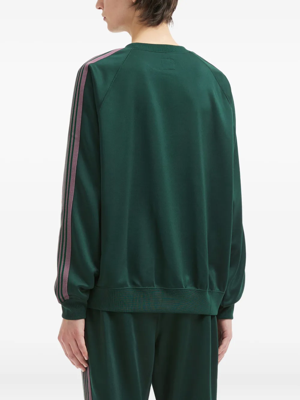 Needles Sweater met geborduurd logo Groen