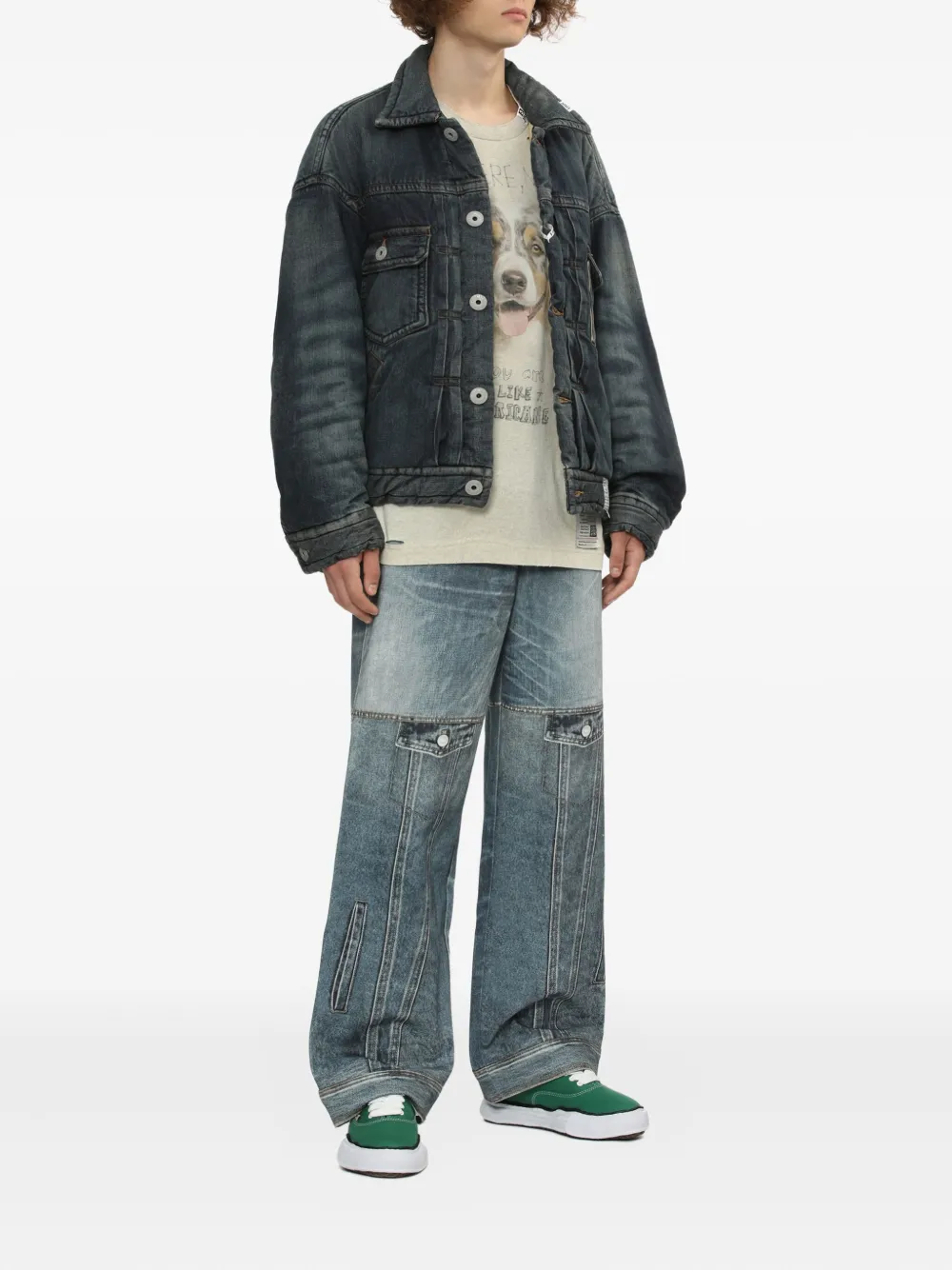 Maison MIHARA YASUHIRO button-fastening padded denim jacket | Denim Jackets | Image 2