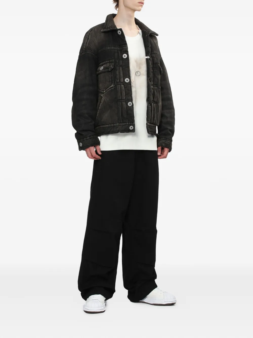 Maison MIHARA YASUHIRO button-fastening padded denim jacket | Denim Jackets | Image 2
