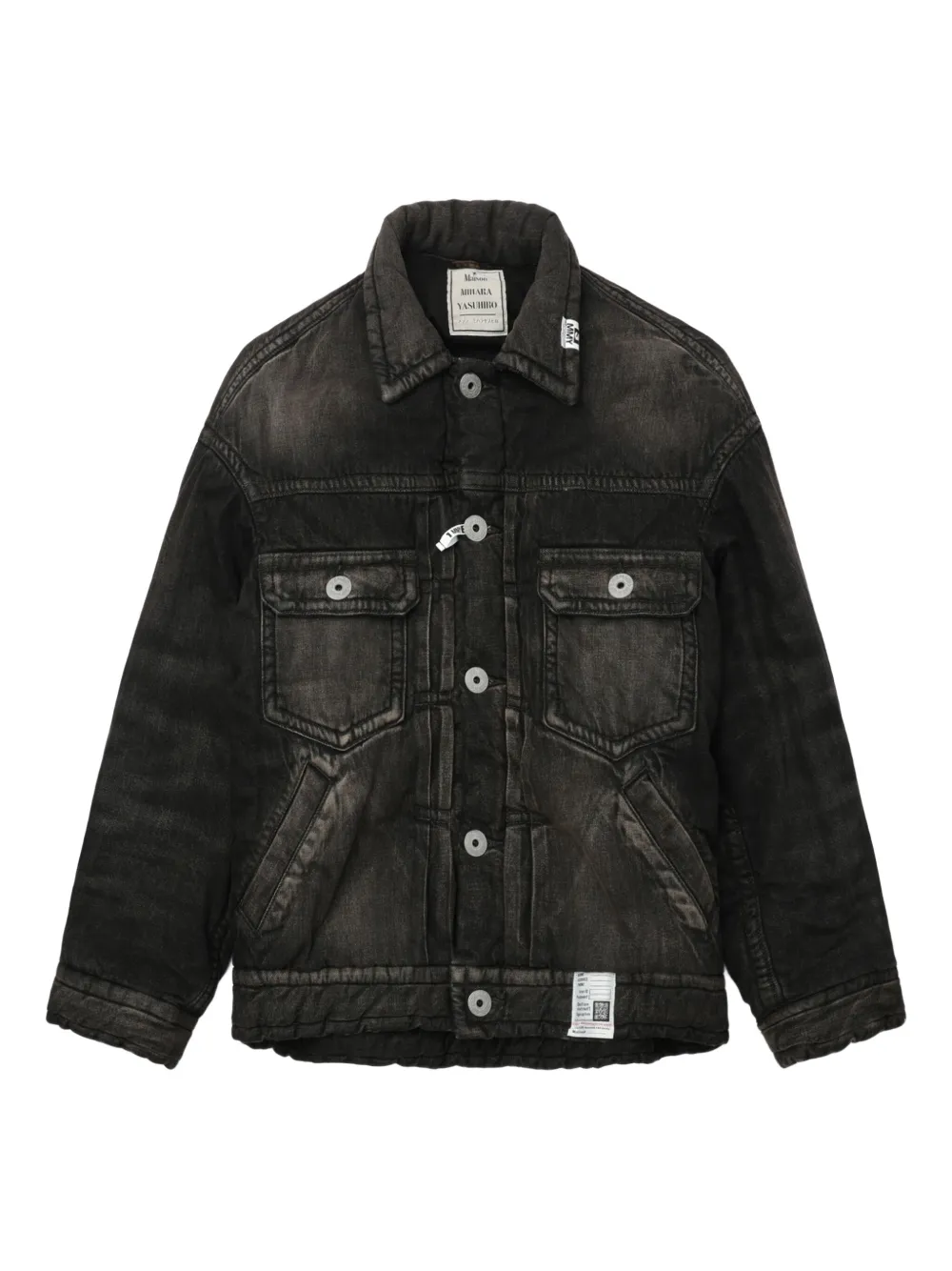 Maison MIHARA YASUHIRO button-fastening padded denim jacket | Black | Image 1