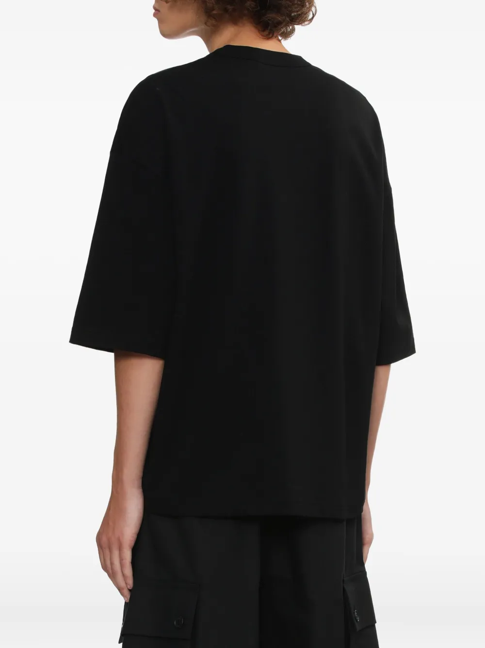 Comme Des Garçons Homme Deux Check-pattern Patch-pocket T-shirt In Blue