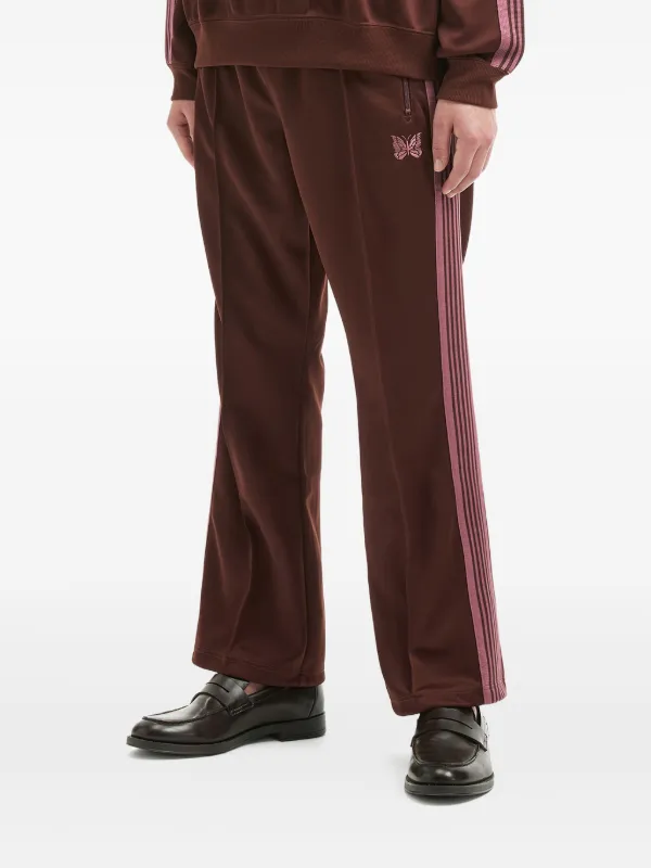 Needles logo-embroidered Track Pants | Brown | FARFETCH