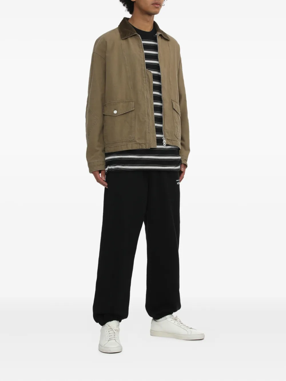 Comme des Garçons Homme logo-print track pants - Zwart