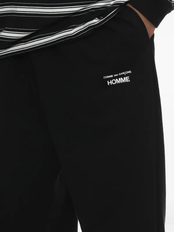 Comme Des Garçons Homme logo-print Track Pants | Black | FARFETCH