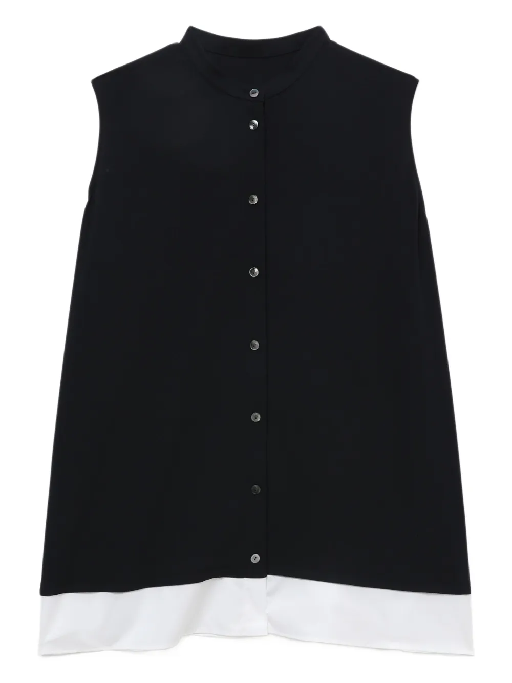 Enföld button-front sleeveless shirt - ブルー Enföld button-front sleeveless shirt - ブルー