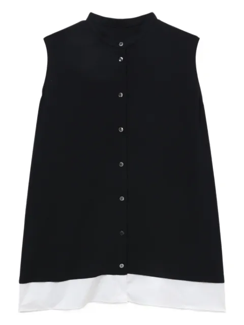 Enföld button-front sleeveless shirt
