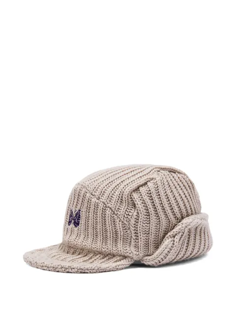 Needles logo-embroidered ribbed hat
