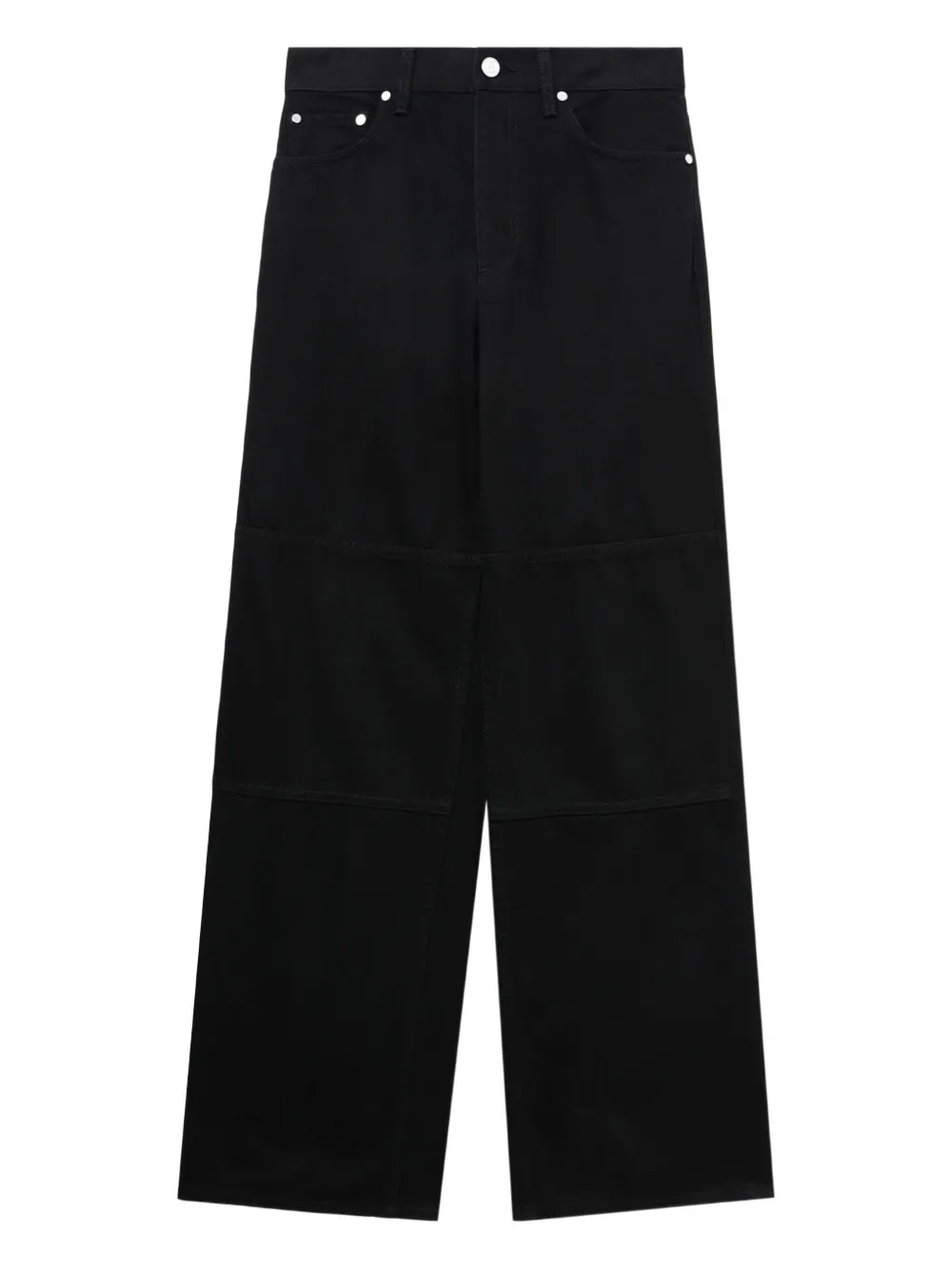 Helmut Lang zip-detail panelled jeans - ブラック Helmut Lang zip-detail panelled jeans - ブラック
