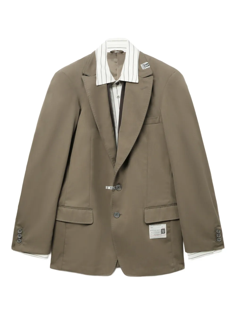 Maison MIHARA YASUHIRO chamarra con botones | verde | Image 1