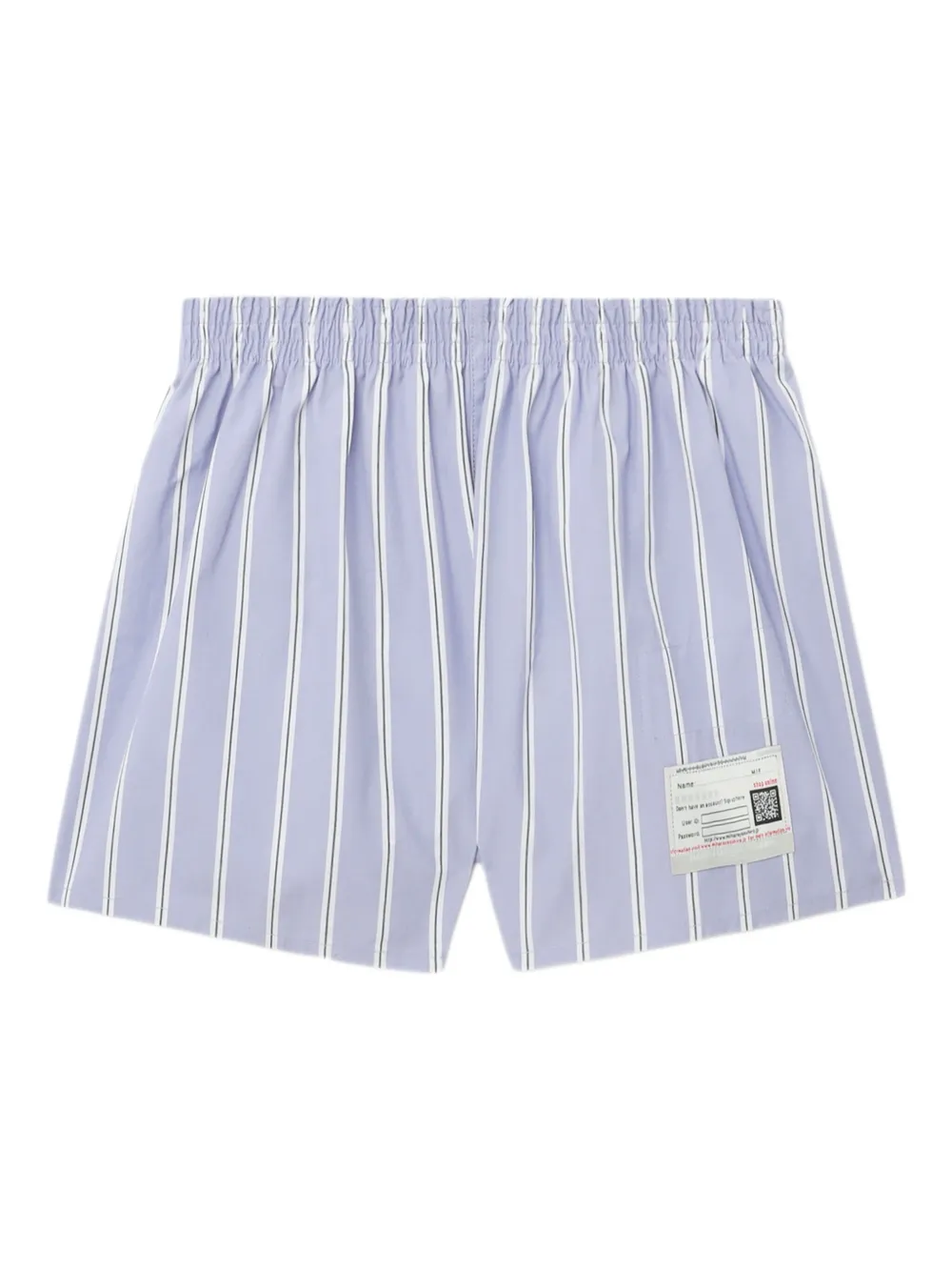 Maison MIHARA YASUHIRO Shorts con vita elasticizzata - Blu