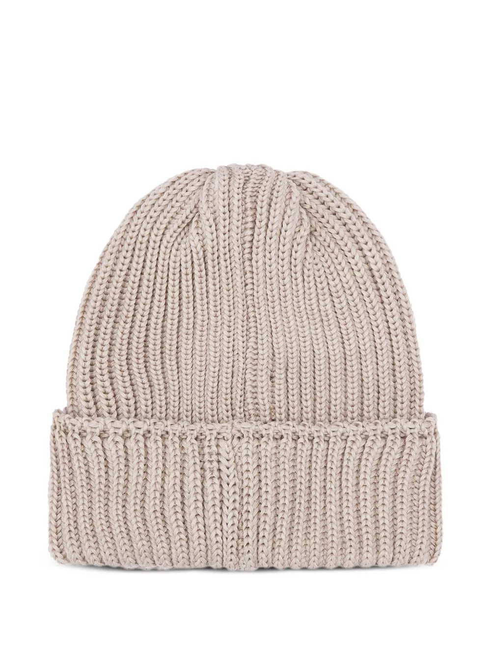 Needles rib-knit embroidered-butterfly beanie - Beige