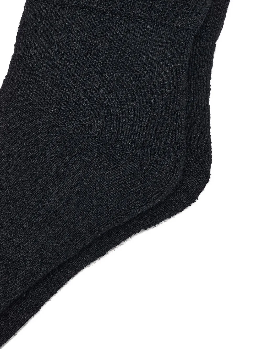 Needles Butterfly-embroidered Wool Socks In Black
