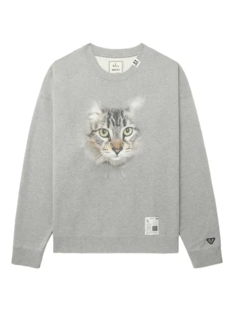 Maison MIHARA YASUHIRO cat-print crew-neck sweatshirt