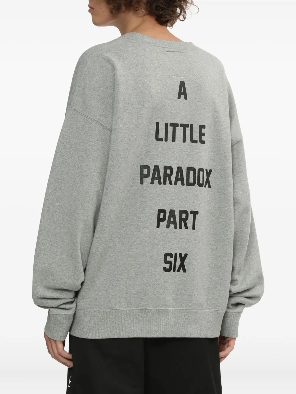 Miharayasuhiro Cat-print Crew-neck Sweatshirt In Gray