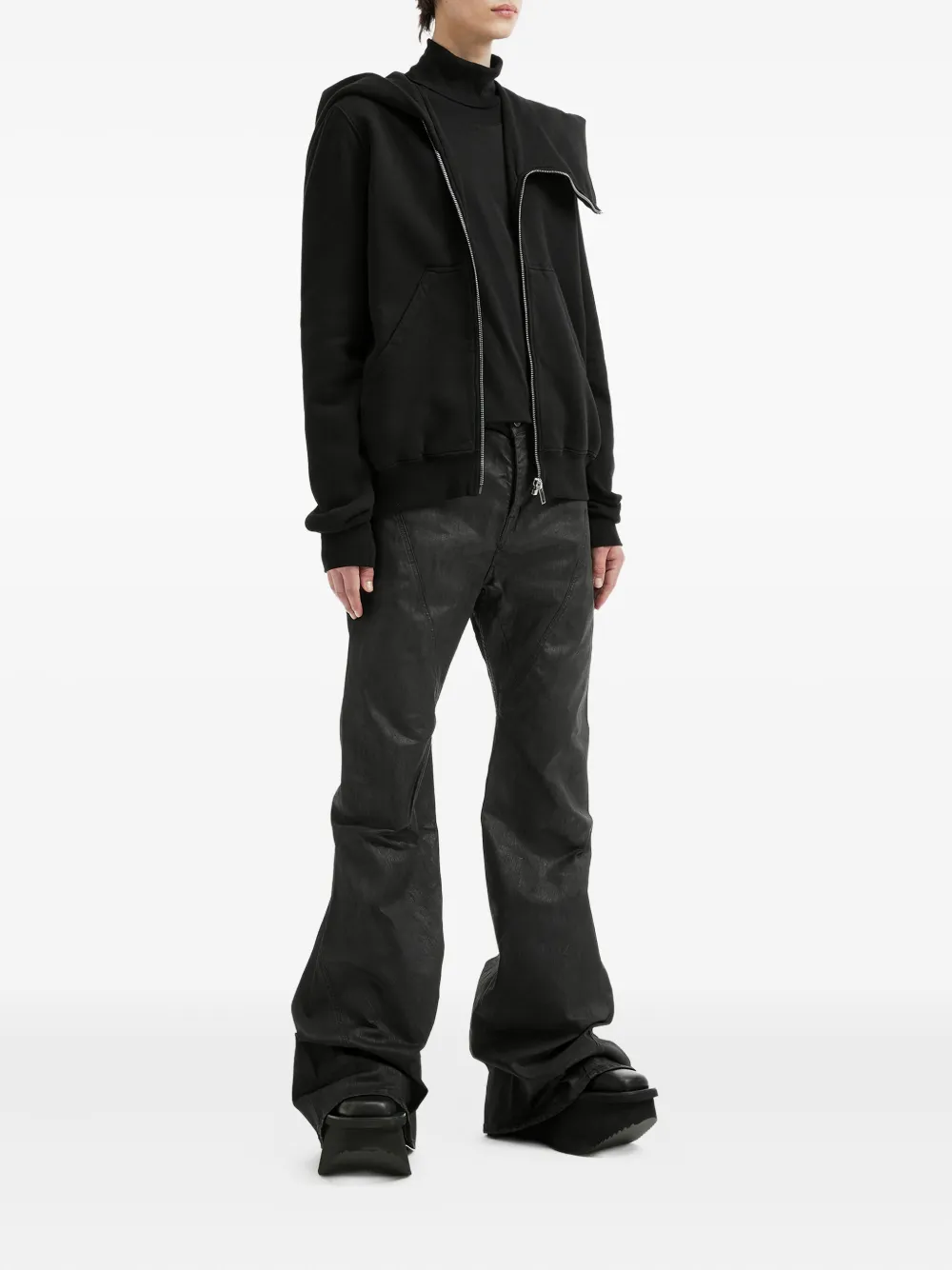 Rick Owens DRKSHDW asymmetric zip-fastening hoodie | Hoodies | Image 2
