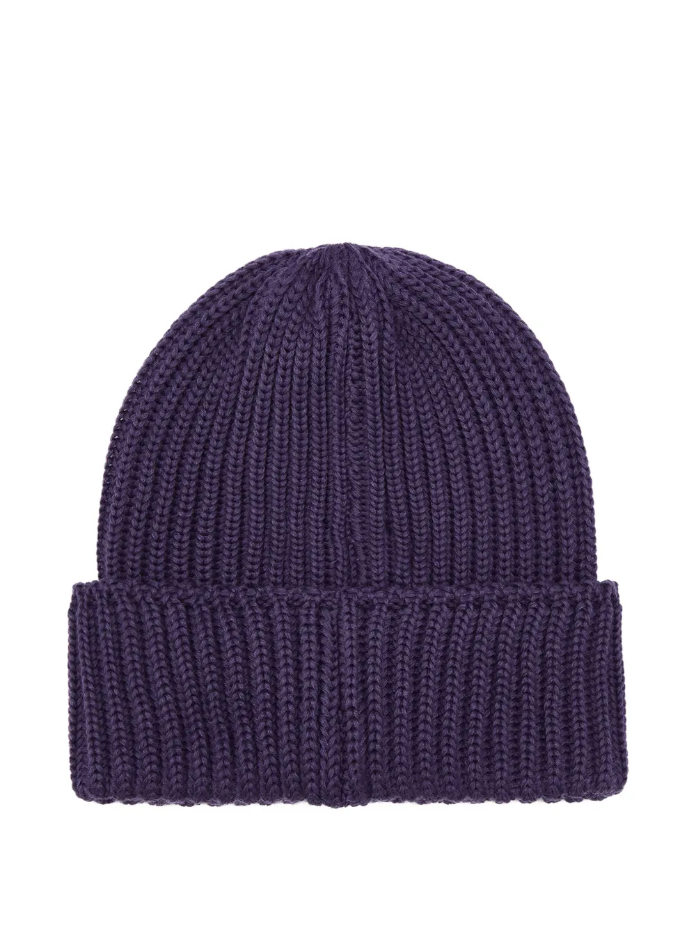 Needles logo-embroidered ribbed beanie hat - Paars