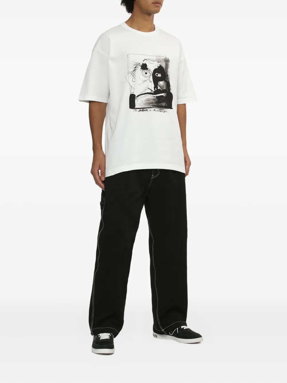 Comme Des Garçons Homme Deux Graphic-print T-shirt In White