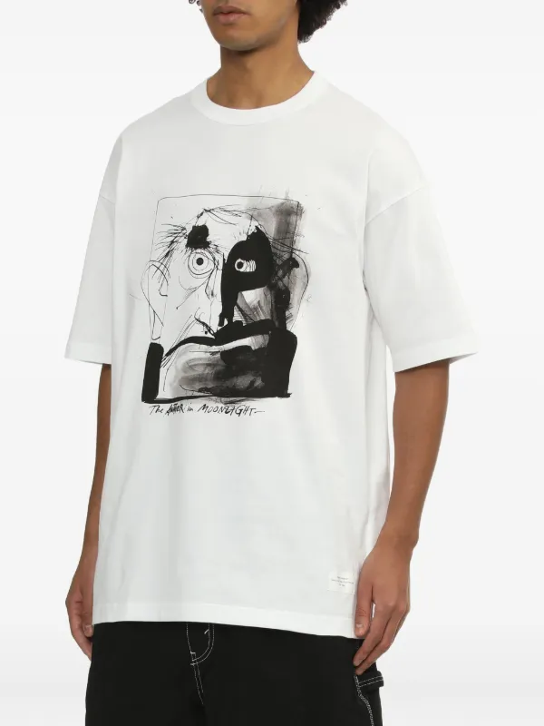 Comme Des Garçons Homme graphic-print T-shirt | White | FARFETCH RO