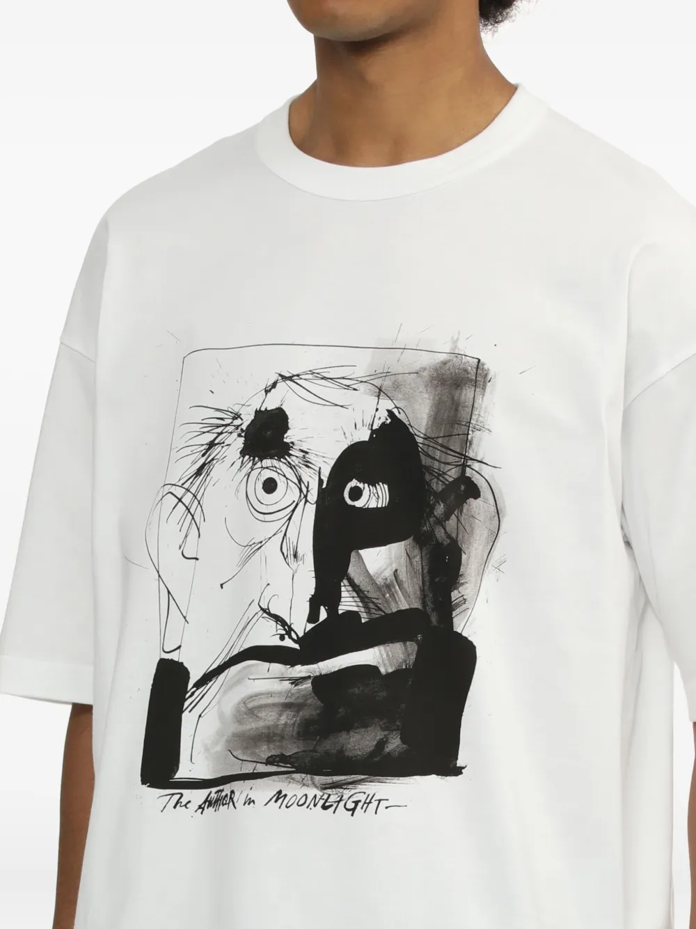 Comme Des Garçons Homme Deux Graphic-print T-shirt In White