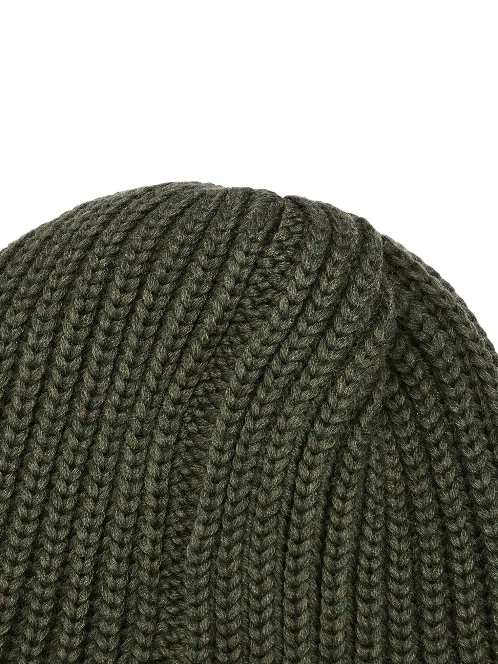 Needles Ribbed-knit Butterfly-embroidered Beanie In Green