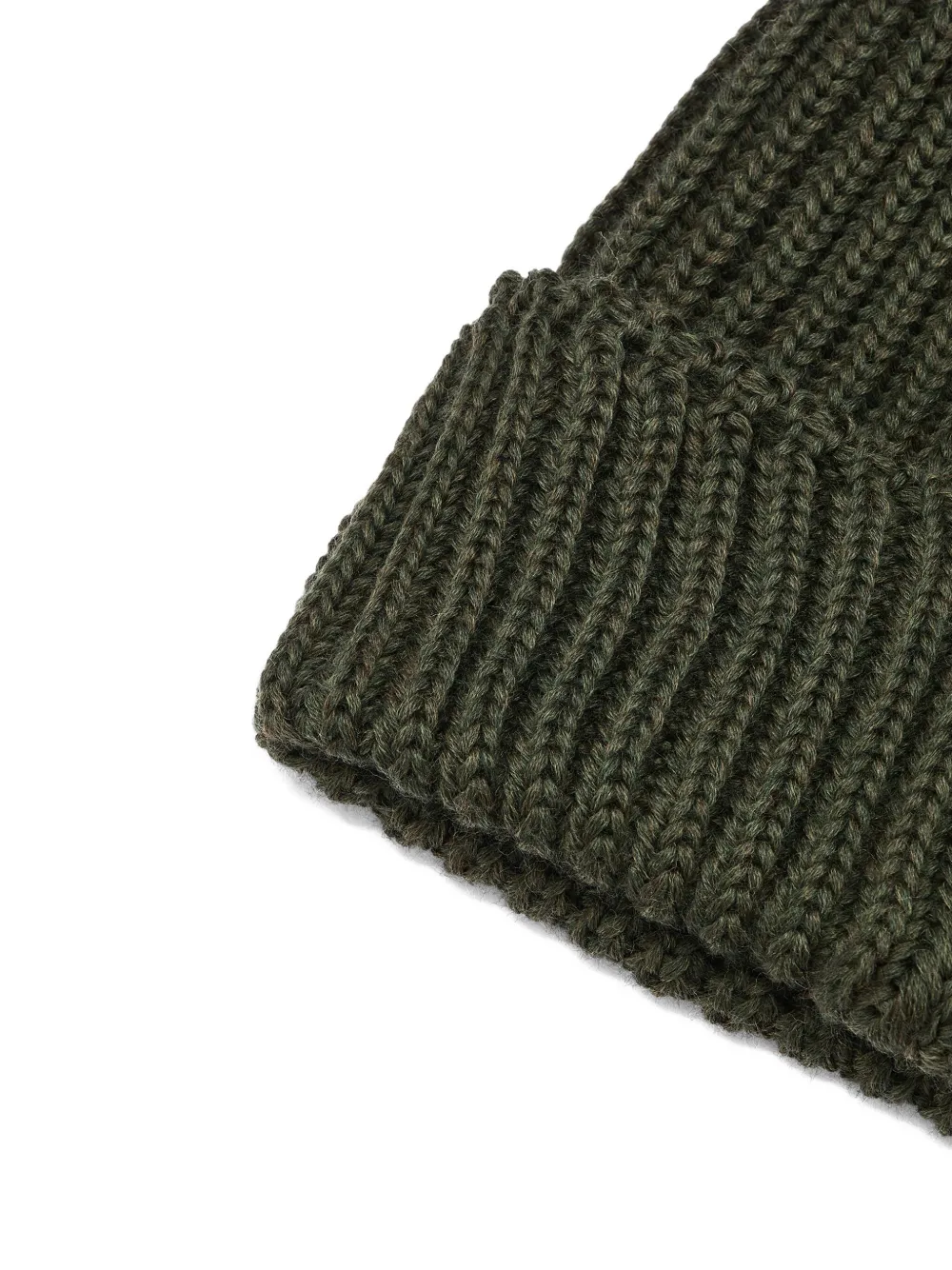 Needles Ribbed-knit Butterfly-embroidered Beanie In Green