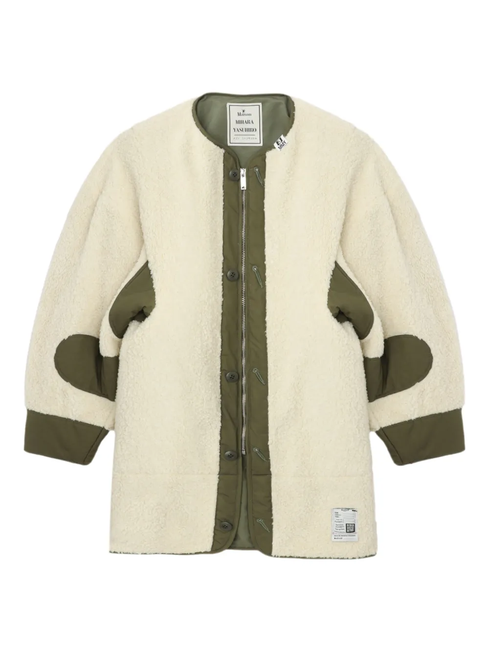 Miharayasuhiro Zip-up Oversized Jacket In Multi