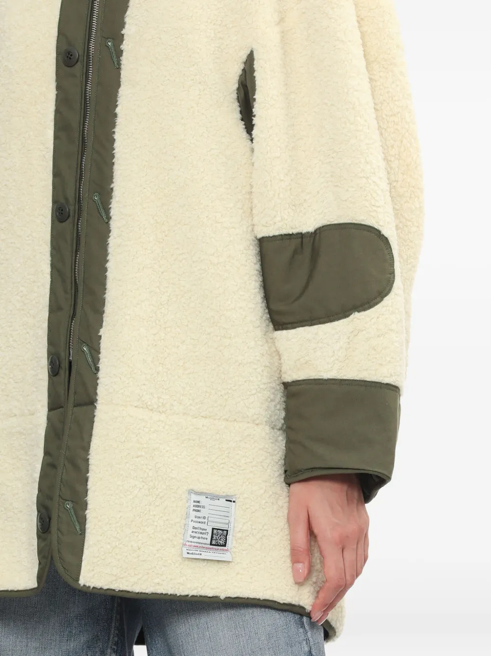 Miharayasuhiro Zip-up Oversized Jacket In Multi