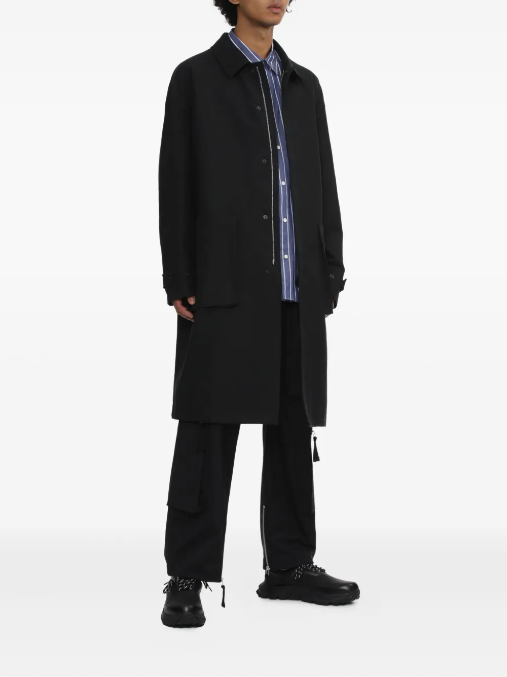 Comme des Garçons Homme Sneakers met mesh Zwart