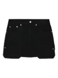 Helmut Lang pockets denim mini skirt - Black