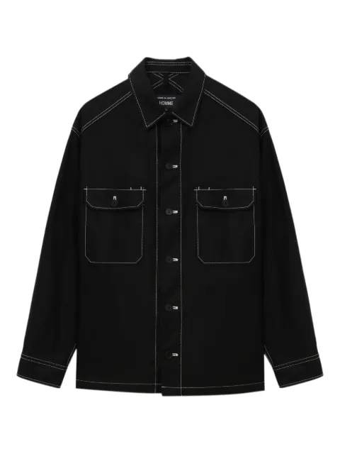 Comme des Garçons Homme contrast-stitch pocket shirt