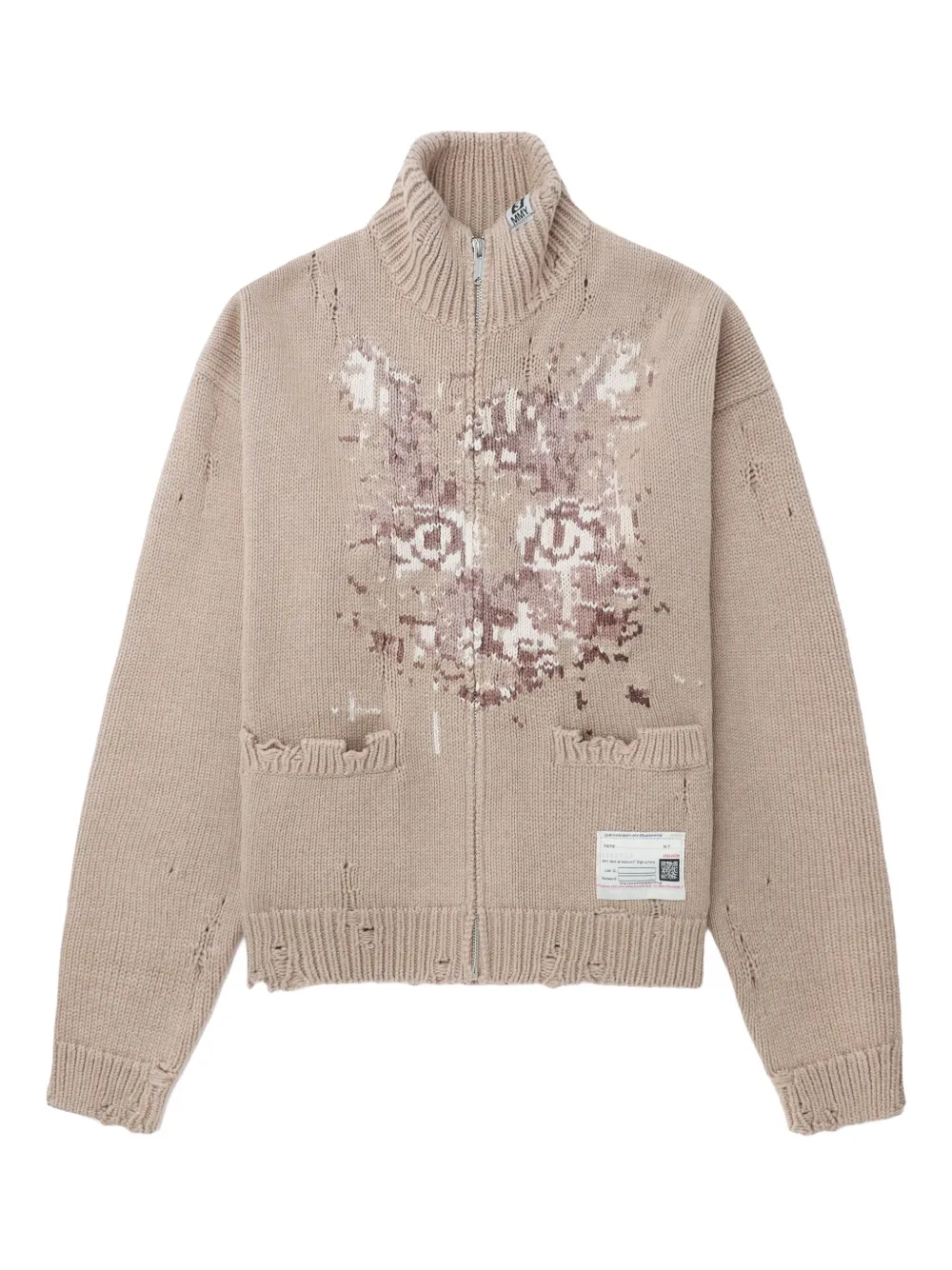 Maison MIHARA YASUHIRO Cardigan con effetto vissuto - Toni neutri