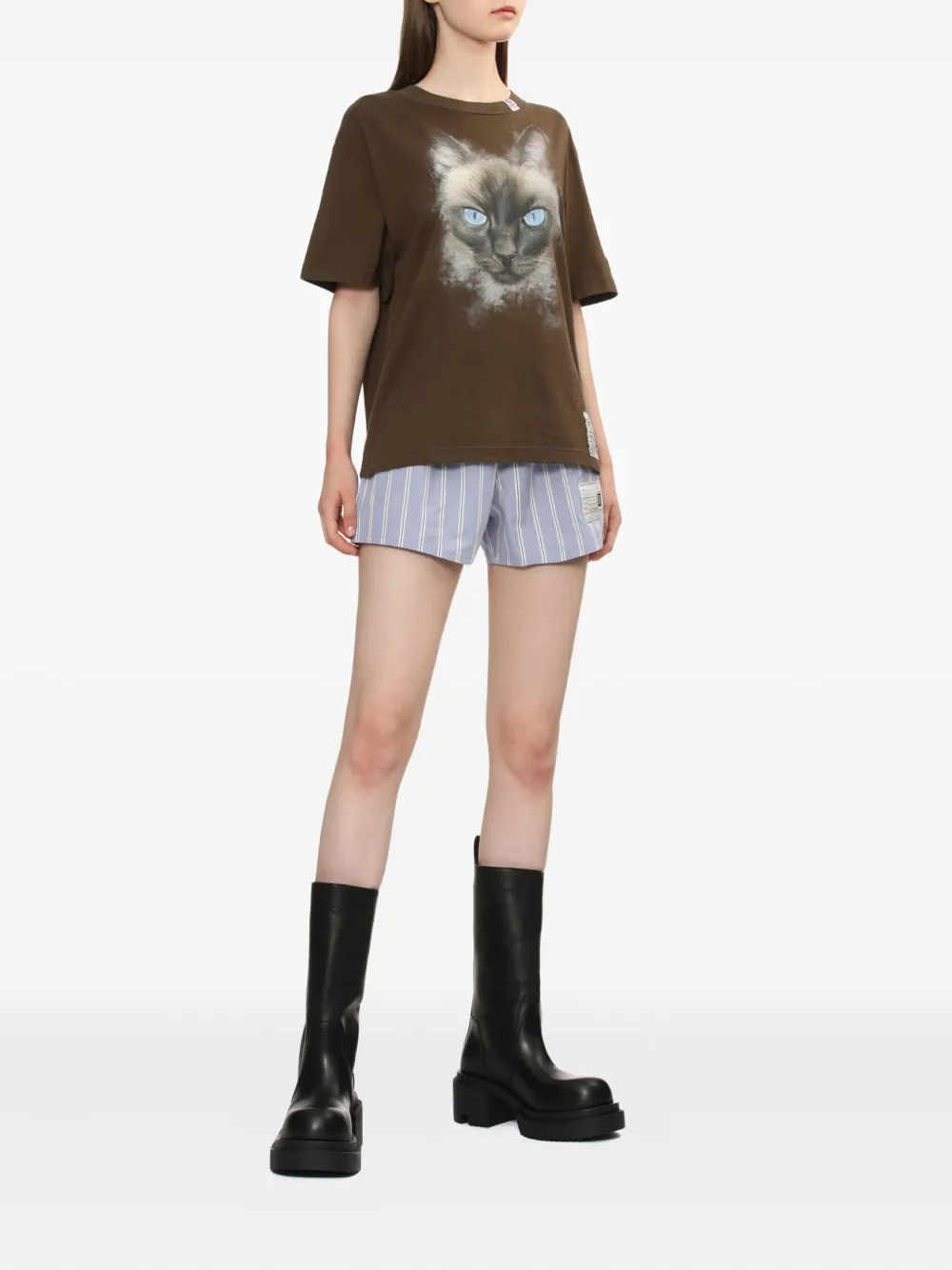 Maison MIHARA YASUHIRO cat-print cotton T-shirt | T-Shirts & Jersey Shirts | Image 2