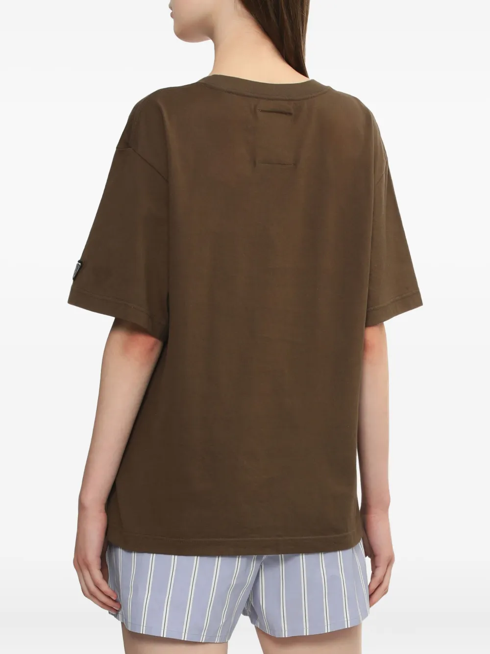 Maison MIHARA YASUHIRO T-shirt met print Bruin