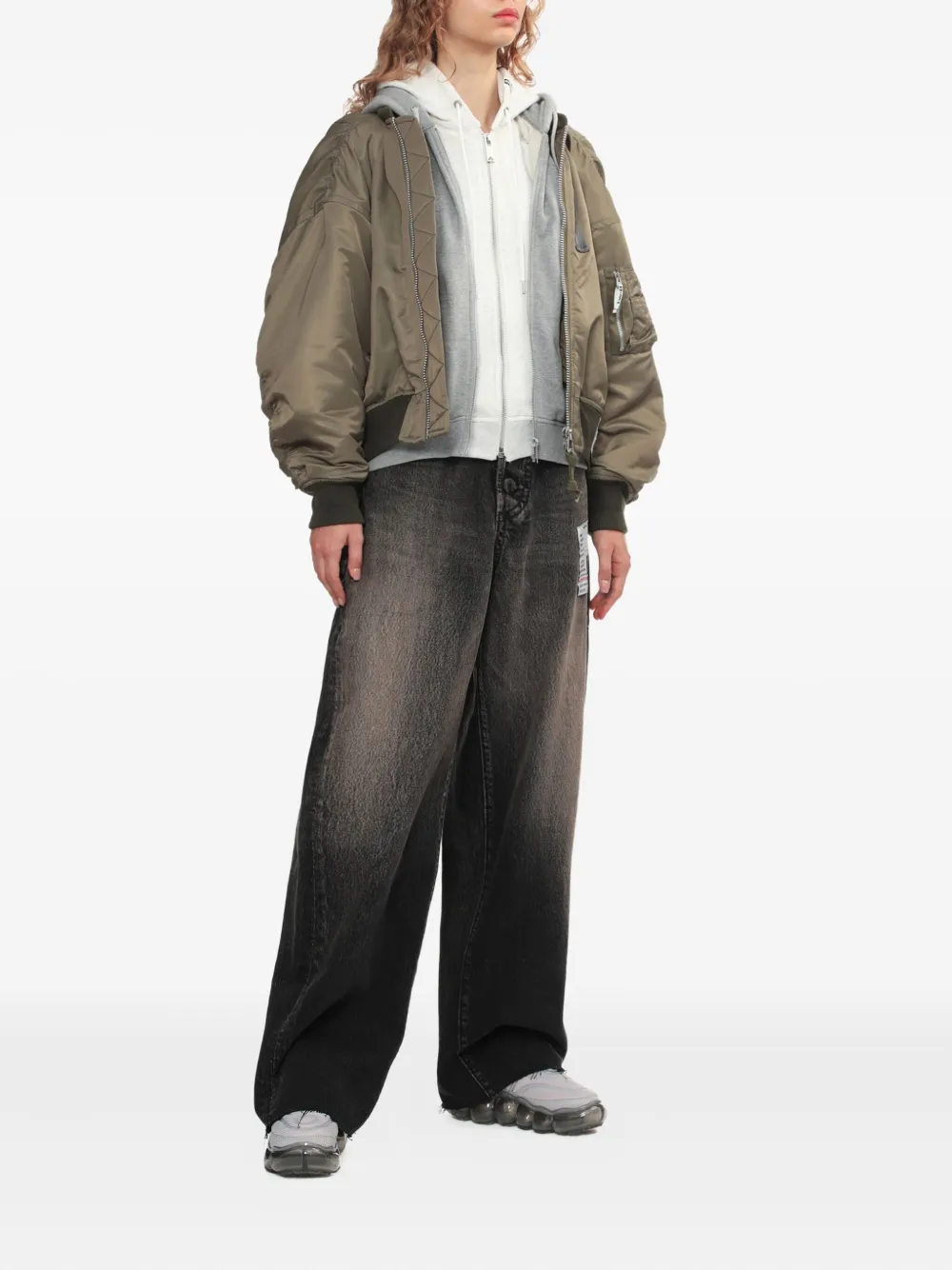 Maison MIHARA YASUHIRO Jeans met wijde pijpen - Zwart