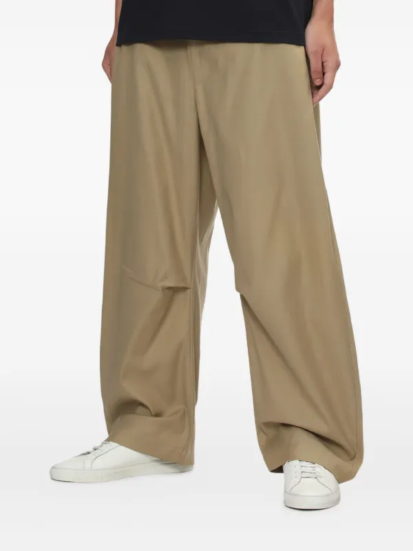 Comme Des Garçons Homme Triple Layer wide-leg Trousers | Neutrals