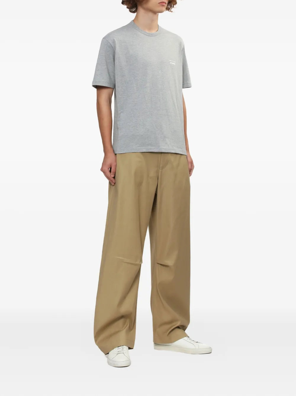 Comme des Garçons Homme logo-print cotton T-shirt - Grijs